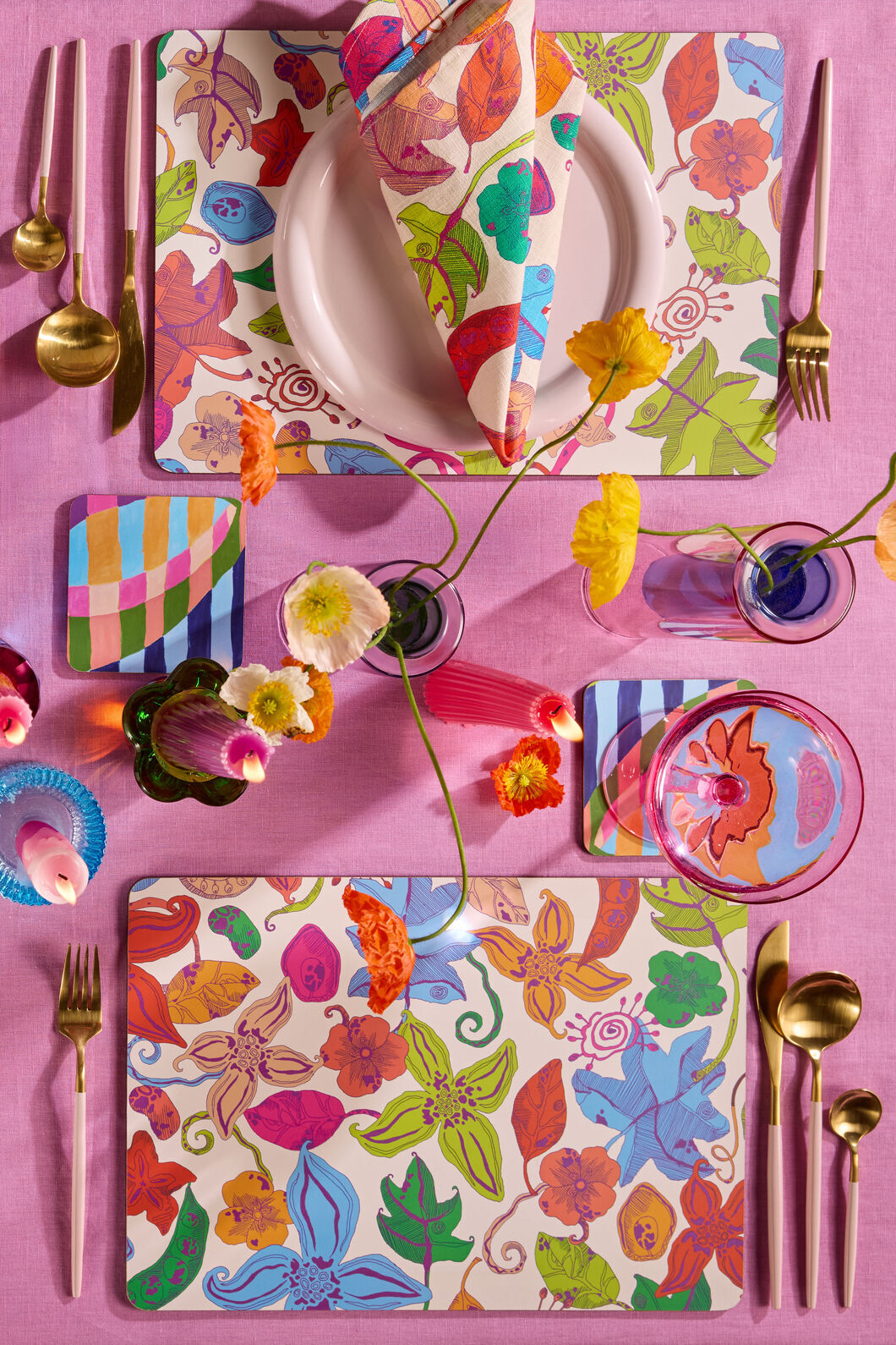 Gorman NZ - Pop Botanical Placemat Set 4 - print