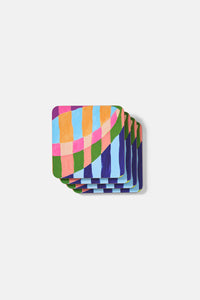Gorman NZ - Pop Botanical Coaster Set 4 - print