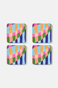 Gorman NZ - Pop Botanical Coaster Set 4 - print