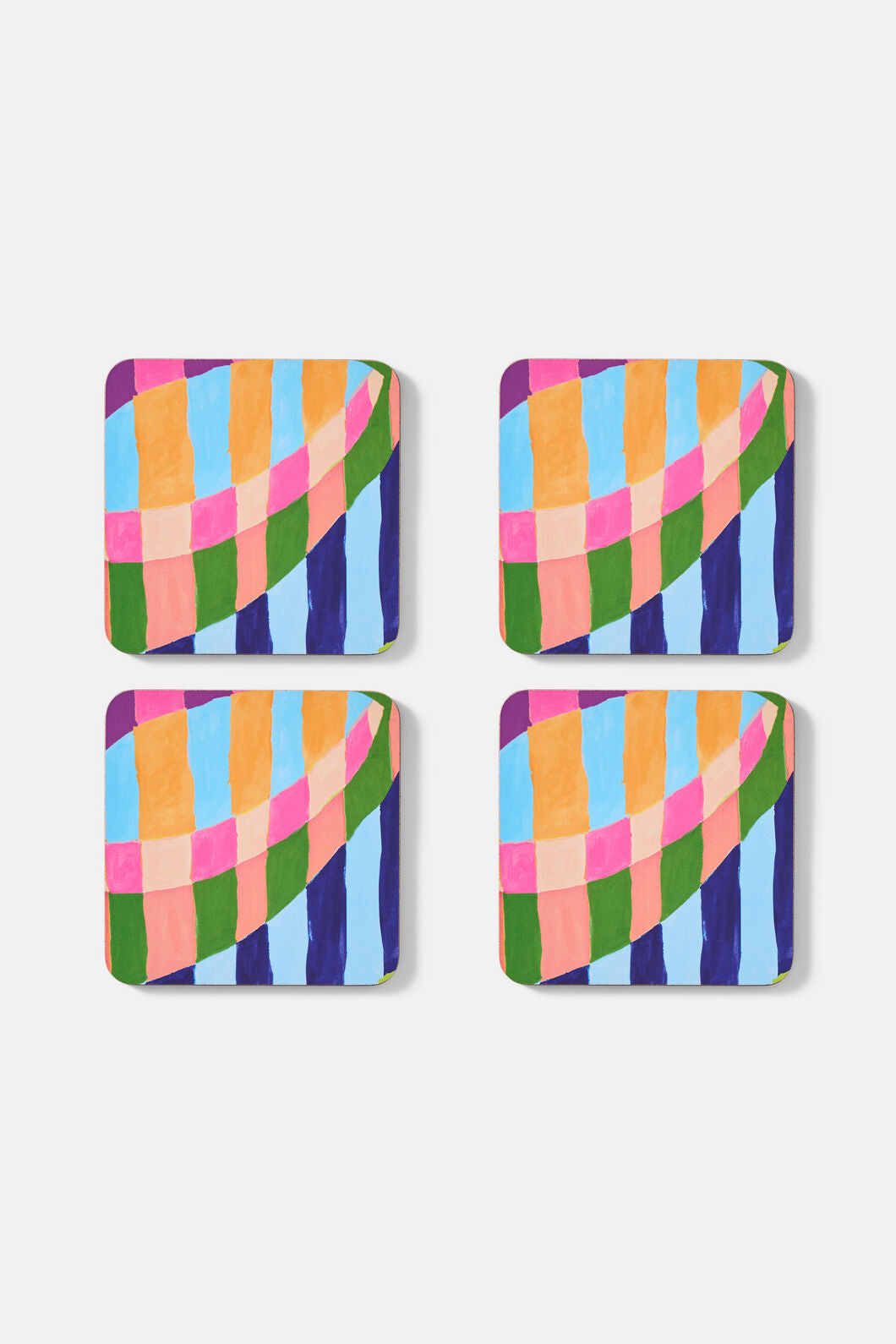 Gorman NZ - Pop Botanical Coaster Set 4 - print