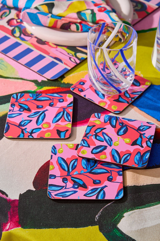 Gorman NZ - Summer Vibes Coaster Set 4 - print