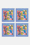 Gorman NZ - Summer Vibes Napkin Set 4 - print