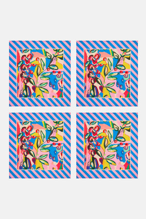 Gorman NZ - Summer Vibes Napkin Set 4 - print