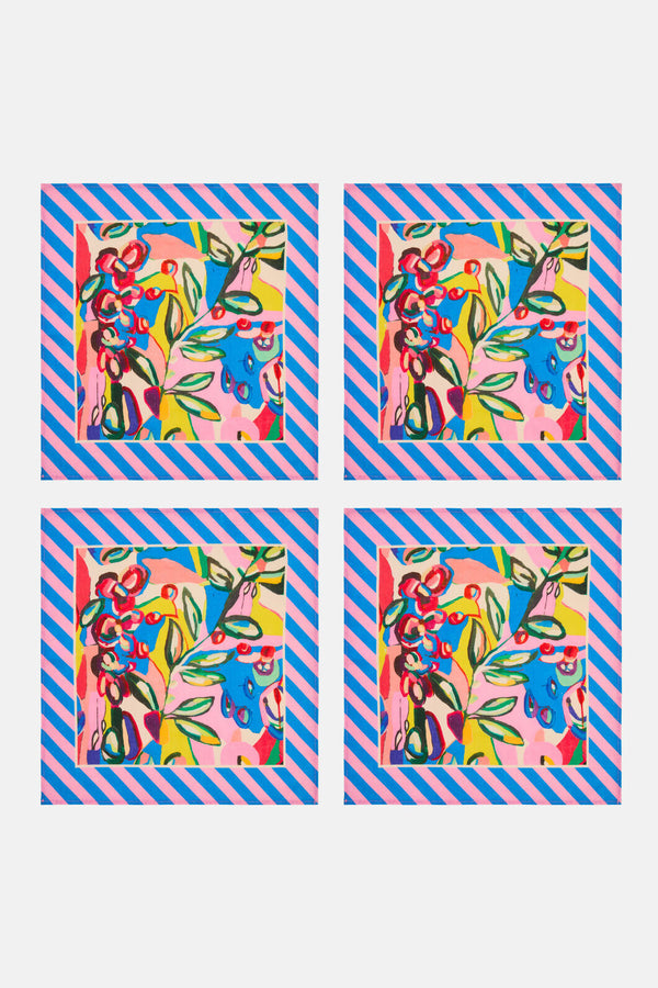 Gorman NZ - Summer Vibes Napkin Set 4 - print