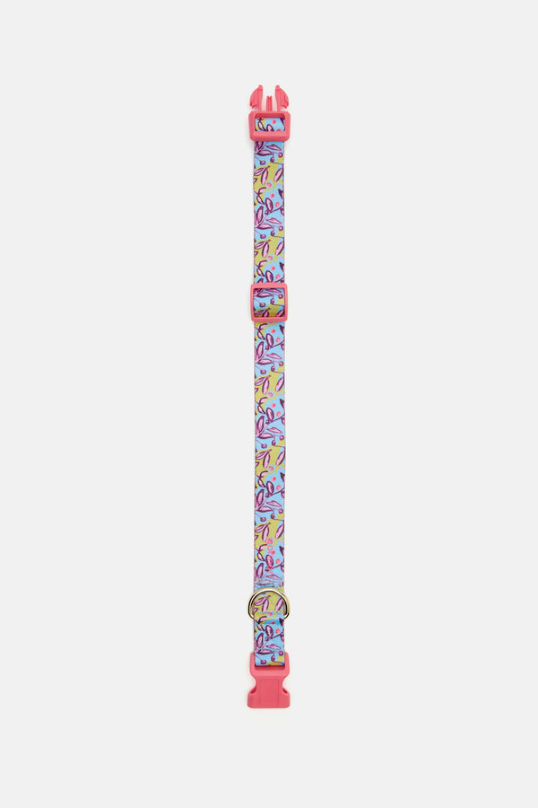 Gorman NZ - Blueberries Pet Collar Lge - print
