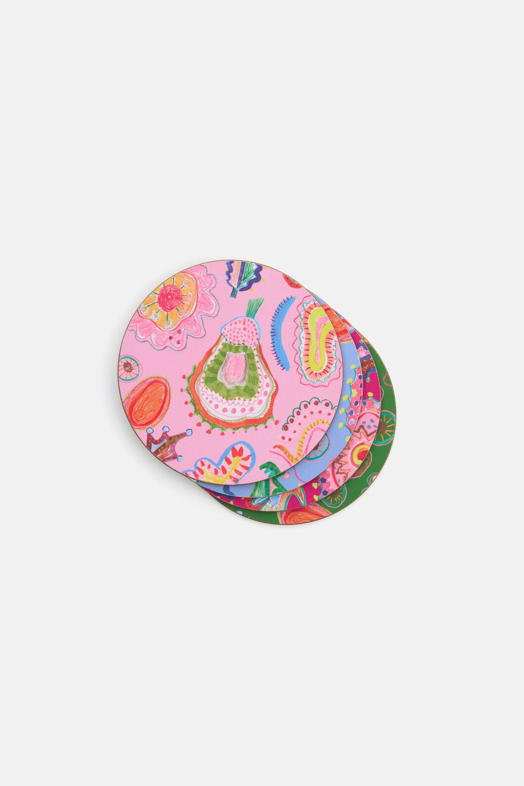 Gorman NZ - Fantastical Coaster Set 4 - print