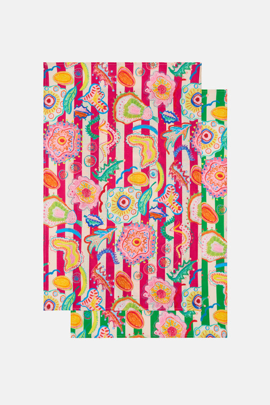 Gorman NZ - Fantastical Tea Towel Set 2 - print