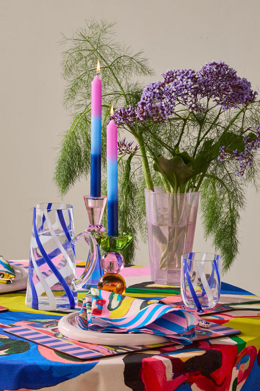 Gorman NZ - Summer Shadow Blue Candle S/3 - multi