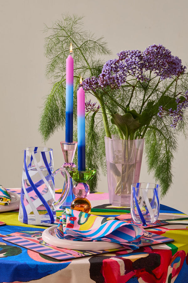 Gorman NZ - Summer Shadow Blue Candle S/3 - multi
