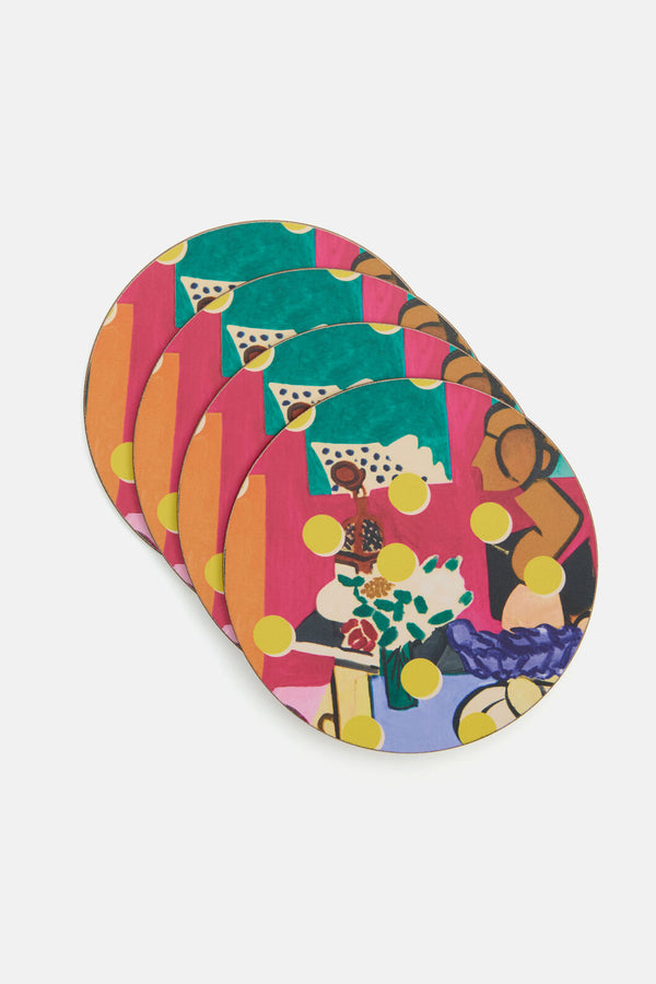 Gorman NZ - Still Life Coaster Set 4 - print