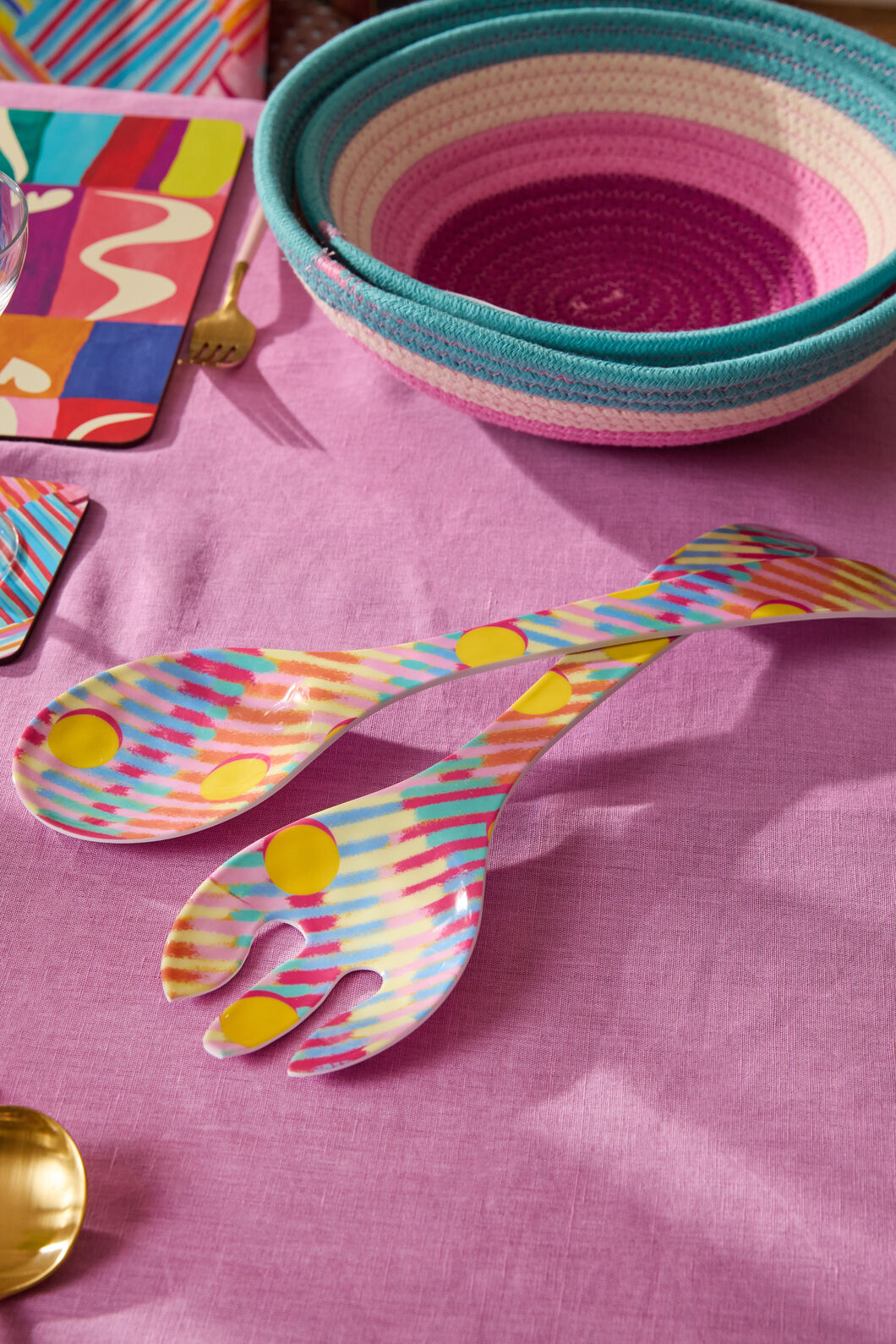 Gorman NZ - Vivid Eclipse Salad Servers - print