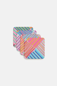 Gorman NZ - Candy Check Coaster Set 4 - print