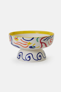 Gorman NZ - Joyburst Ceramic Footed Bowl - print