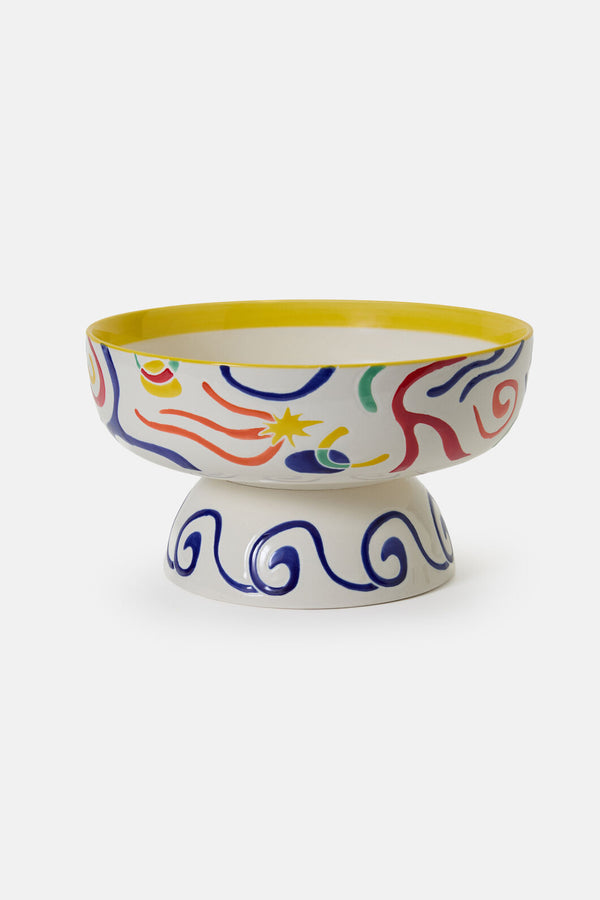 Gorman NZ - Joyburst Ceramic Footed Bowl - print