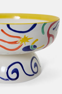Gorman NZ - Joyburst Ceramic Footed Bowl - print