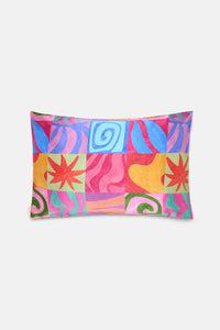 Gorman NZ - Meta Shapes Silk Pillow Case - print