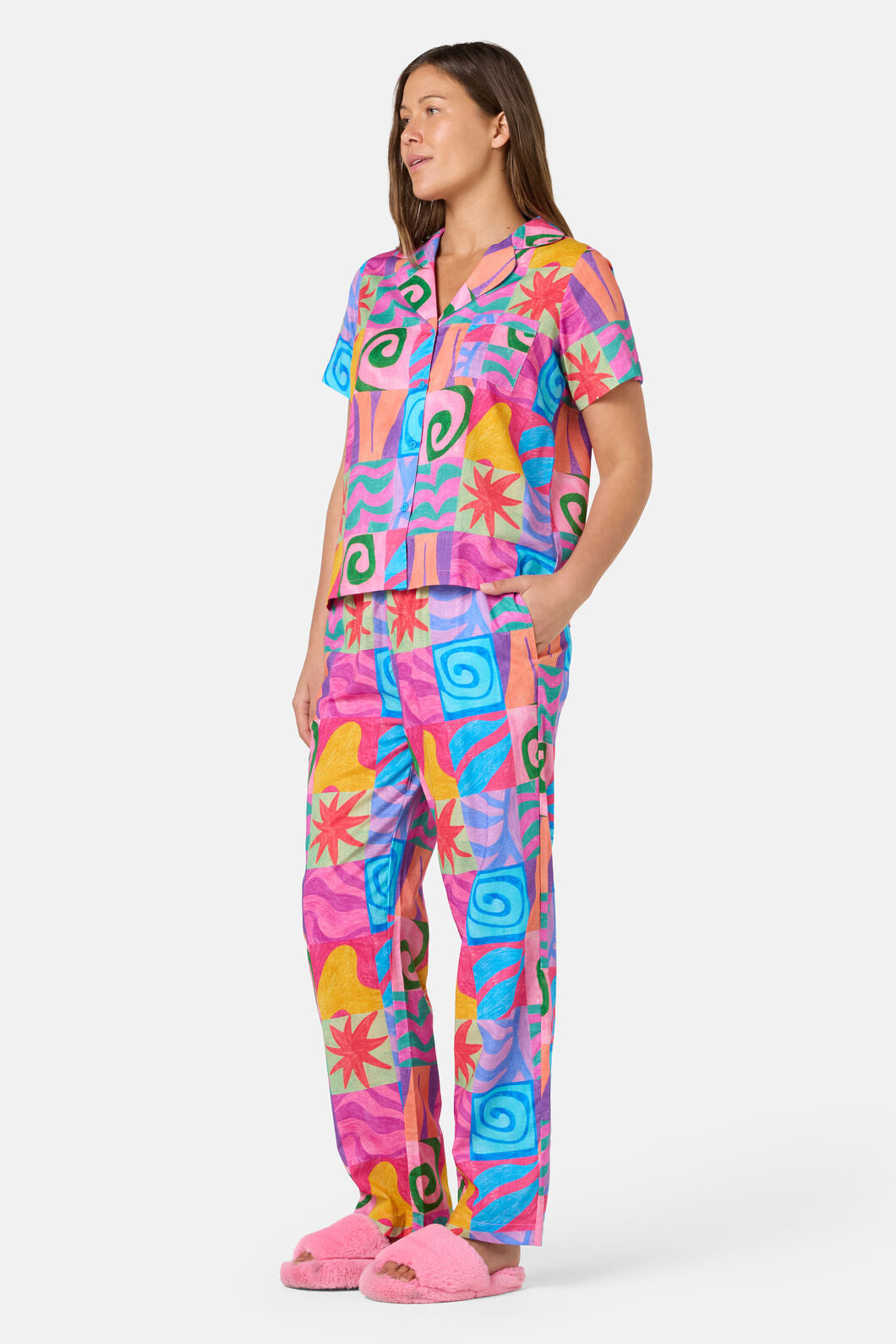 Gorman NZ - Meta Shapes PJ Pant Set - print
