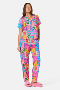 Gorman NZ - Meta Shapes PJ Pant Set - print