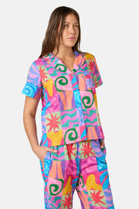 Gorman NZ - Meta Shapes PJ Pant Set - print