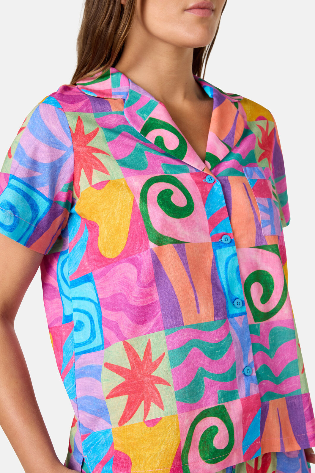 Gorman NZ - Meta Shapes PJ Pant Set - print
