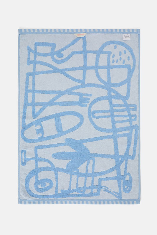 Gorman NZ - Speechless Blue Handtowel - blue