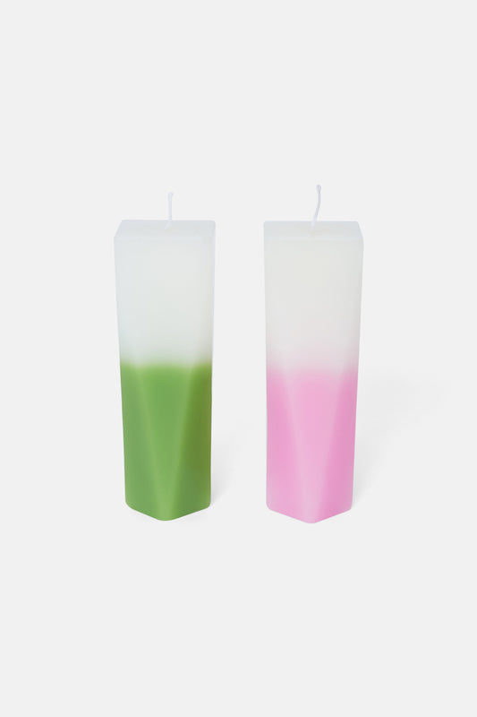 Gorman NZ - Candle Set Of 2 - pink-green