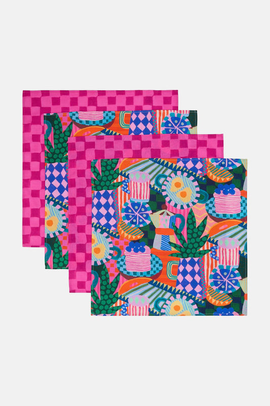 Gorman NZ - Bon Appetite Napkin Set 4 - print
