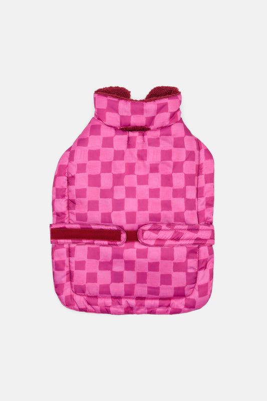 Gorman NZ - Blush Grids Dog Puffer - print