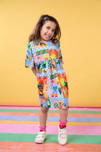 Gorman NZ - Check Mate Kids Dress - multi