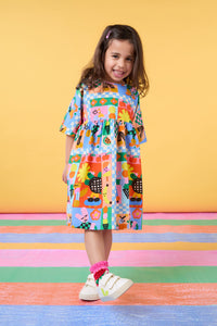 Gorman NZ - Check Mate Kids Dress - multi
