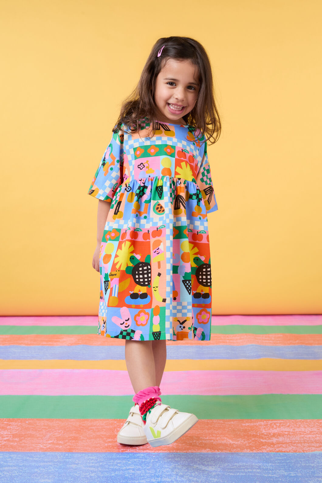 Gorman NZ - Check Mate Kids Dress - multi