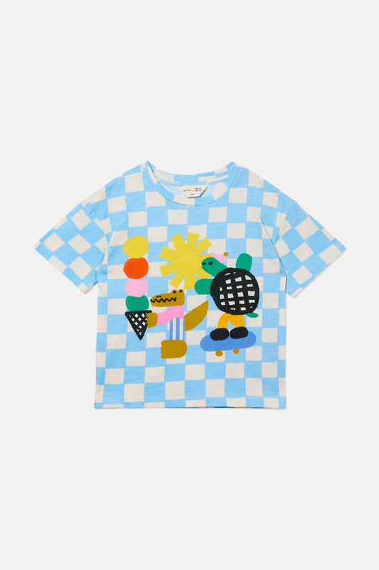Gorman NZ - Check Mate Kids SS Tee - multi