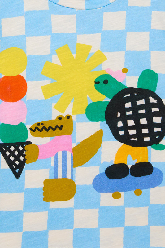 Gorman NZ - Check Mate Kids SS Tee - multi