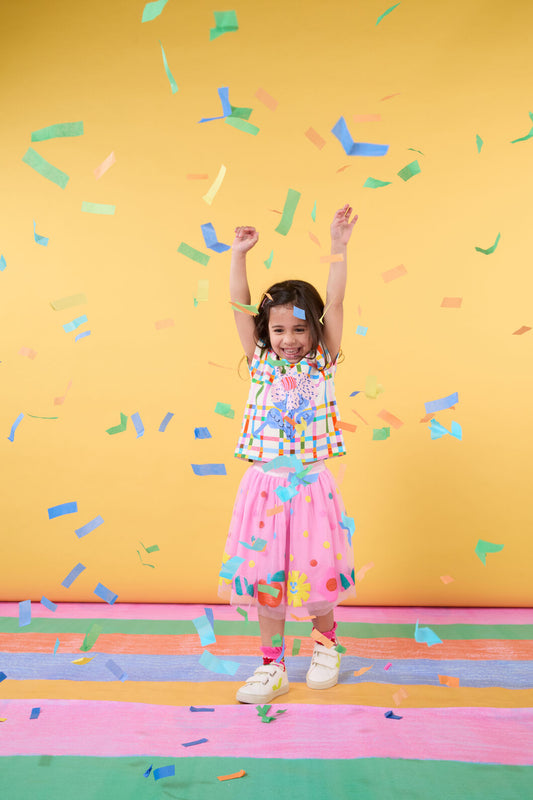 Gorman NZ - Little Sequins Kids Skirt - pink