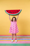 Gorman NZ - Watermelon Sequin Kids Dress - pink
