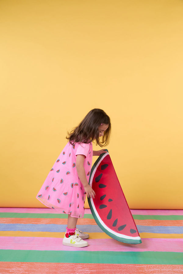 Gorman NZ - Watermelon Sequin Kids Dress - pink