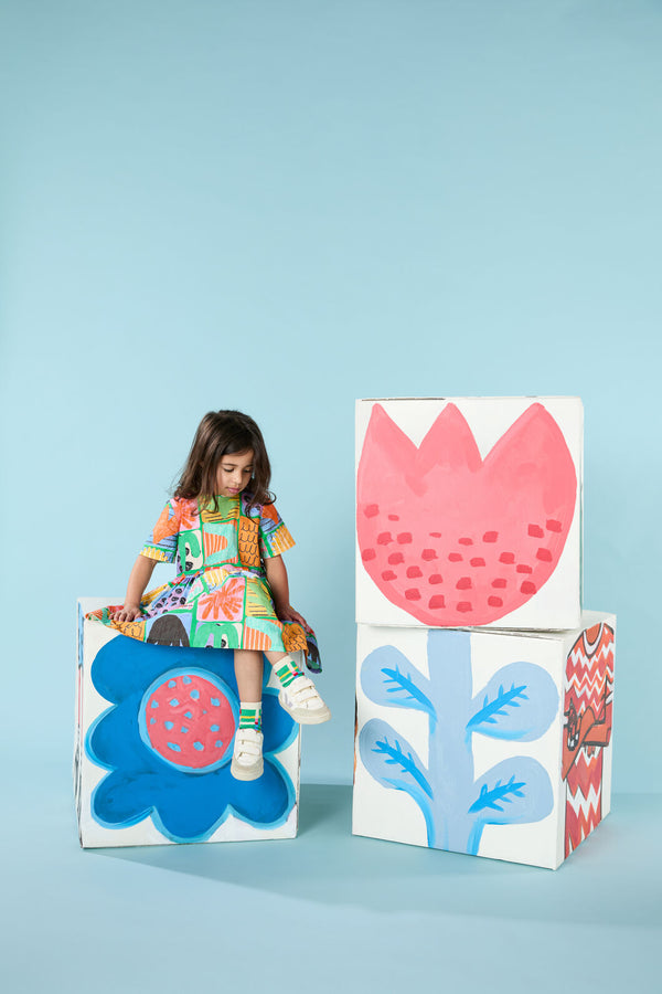 Gorman NZ - Vacay Kids Dress - print