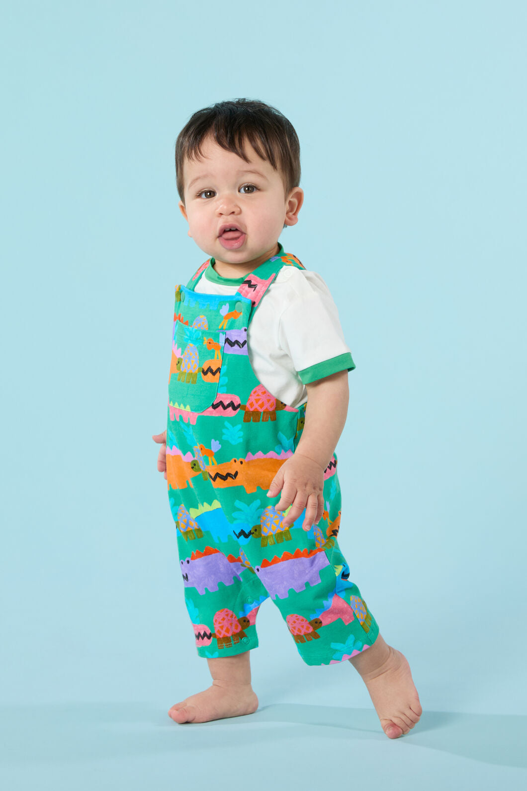 Gorman NZ - Snap Baby Overalls - green