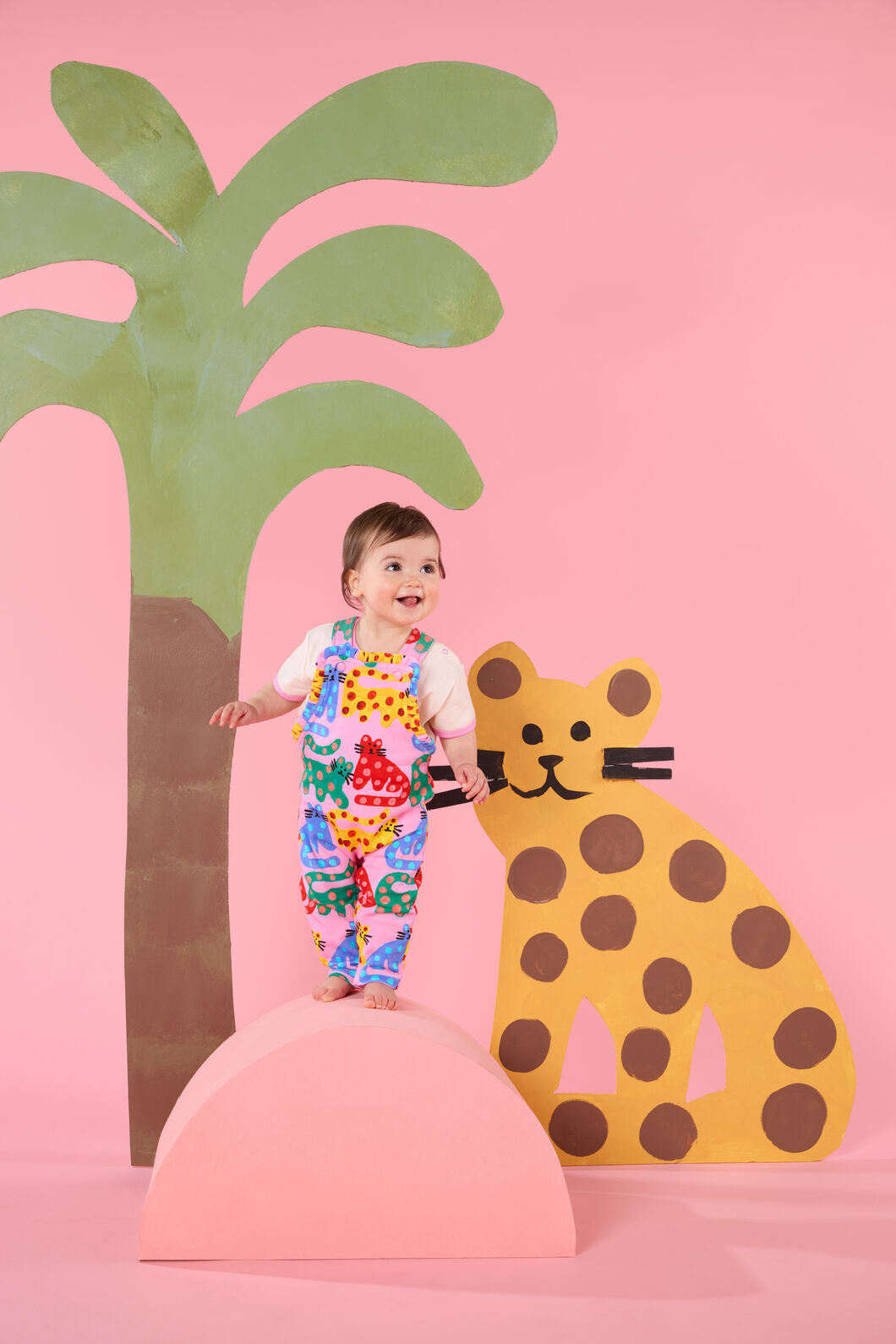 Gorman NZ - Wiskers Baby Frill Overalls - pink