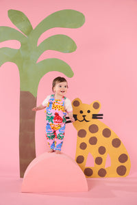 Gorman NZ - Wiskers Baby Frill Overalls - pink