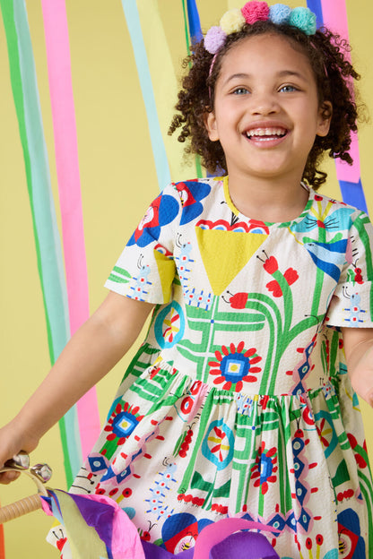 Gorman NZ - Mini Hideout Kids Dress - cream