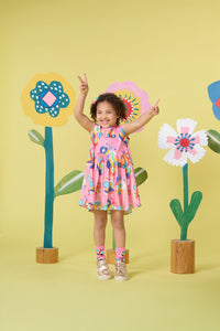 Gorman NZ - Butterfly Kids Tulip Dress - pink
