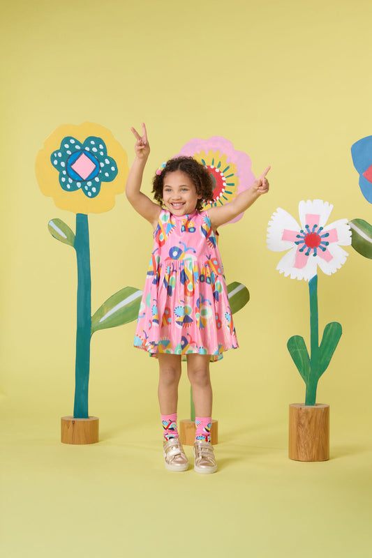 Gorman NZ - Butterfly Kids Tulip Dress - pink