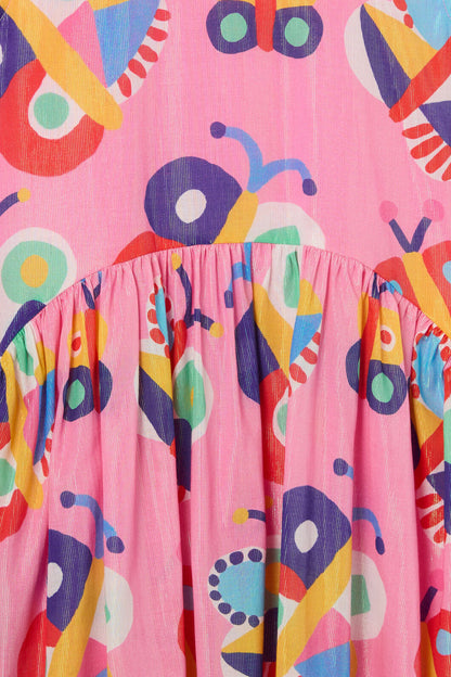 Gorman NZ - Butterfly Kids Tulip Dress - pink