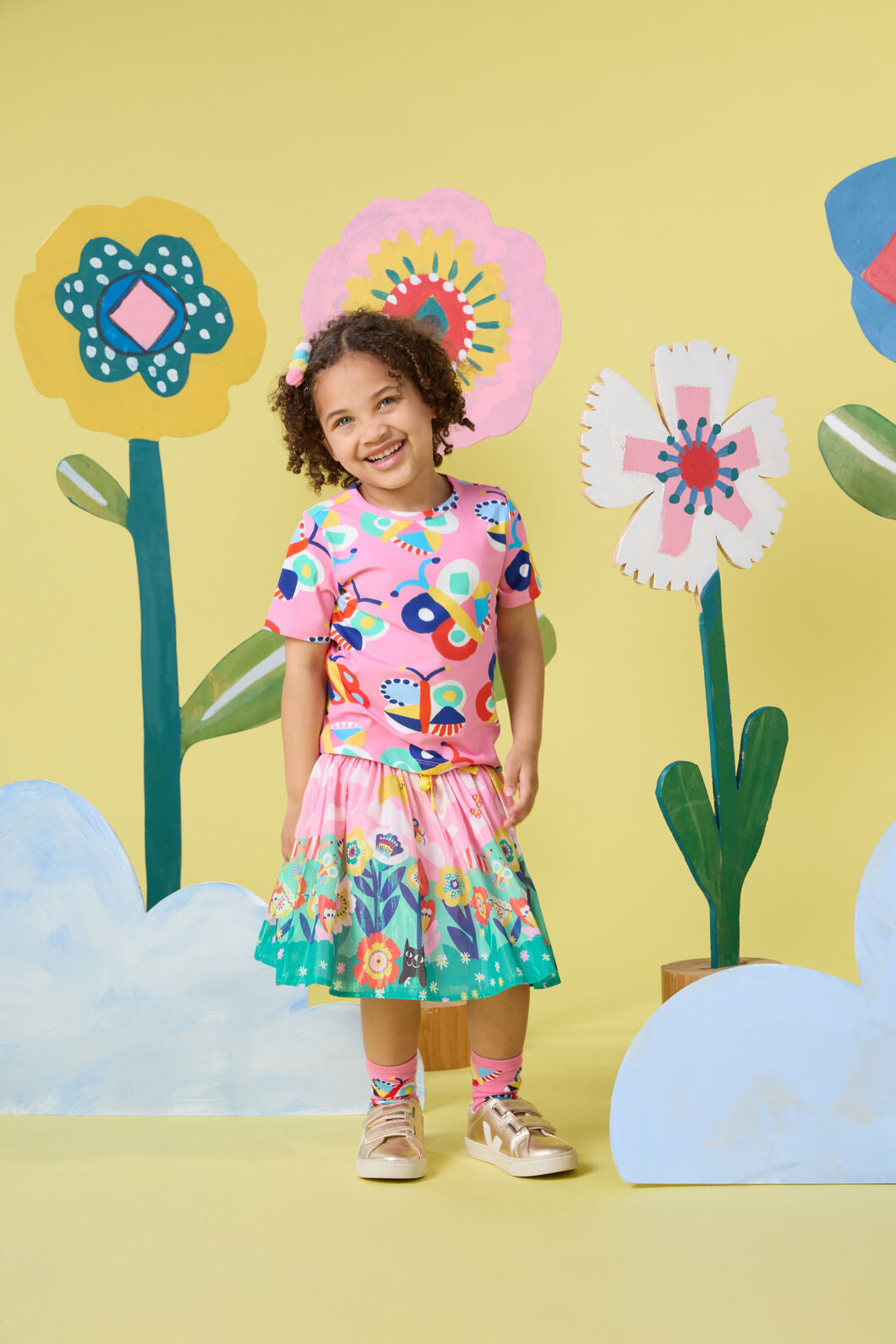 Gorman NZ - Butterfly Kids Ss Tee - pink
