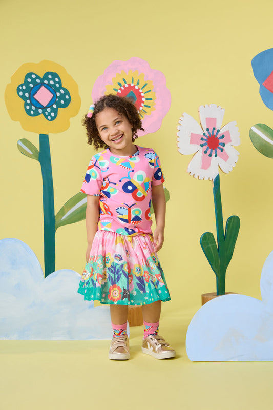 Gorman NZ - Butterfly Kids Ss Tee - pink