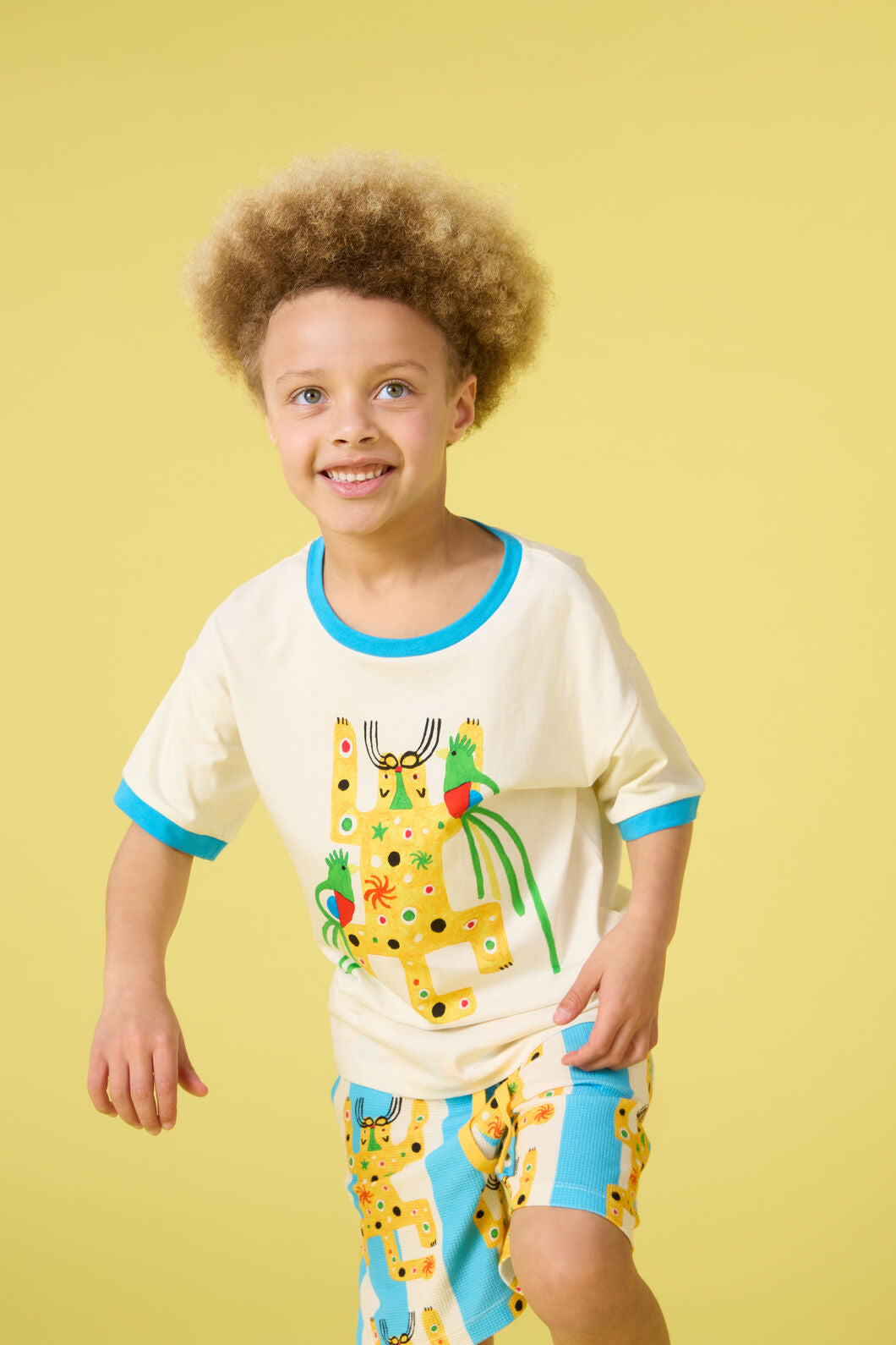 Gorman NZ - Rio Leopard Kids Ss Tee - cream