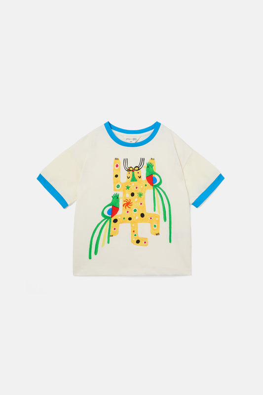 Gorman NZ - Rio Leopard Kids Ss Tee - cream