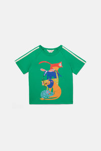 Gorman NZ - Wild Stack Kids Raglan Tee - green