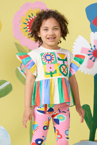Gorman NZ - Hideout Geo Kids Top - multi